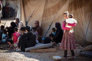 Sofferenza donne e bambini siriani